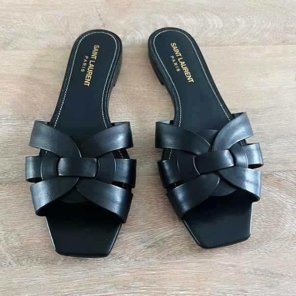 YSL Tribute Nu Pieds Slide Sandal - Picture 2 of 13